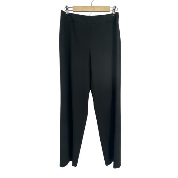 Talbots Classic Black Flat Front Ankle Dress Pants Size 4 - Picture 1 of 4
